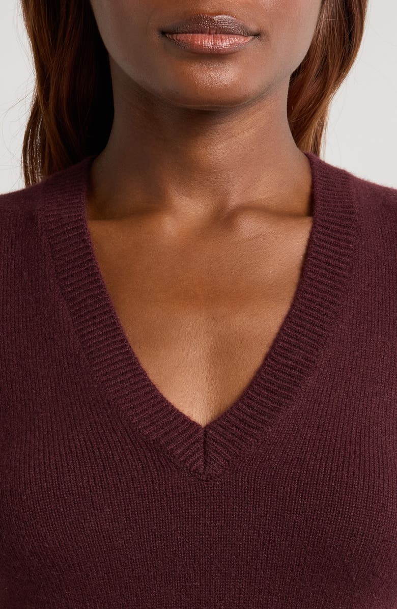 FRAME Cashmere Sweater, Alternate, color, Deep Burgundy