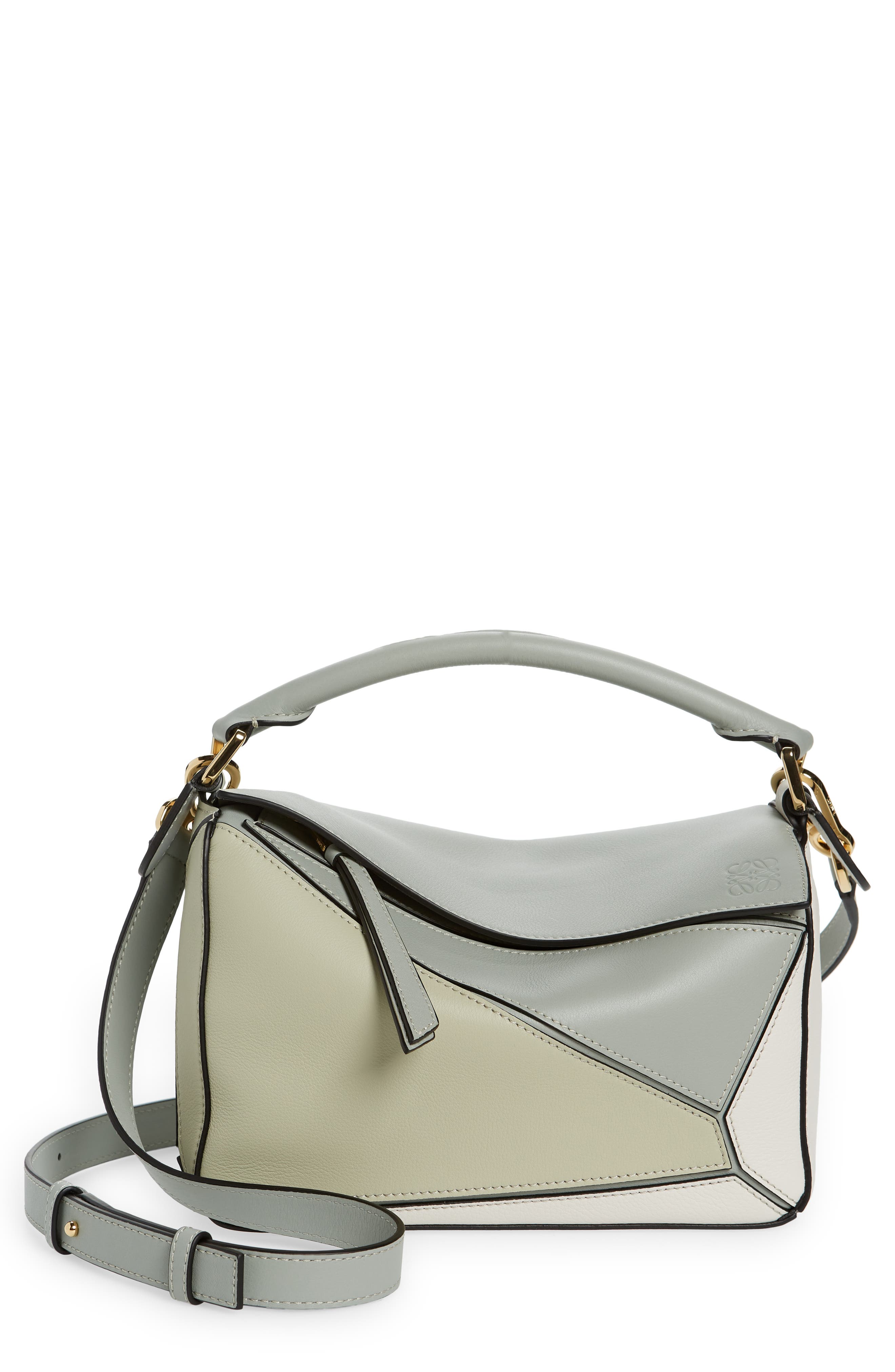 Loewe Small Puzzle Leather Bag, Main, color, 