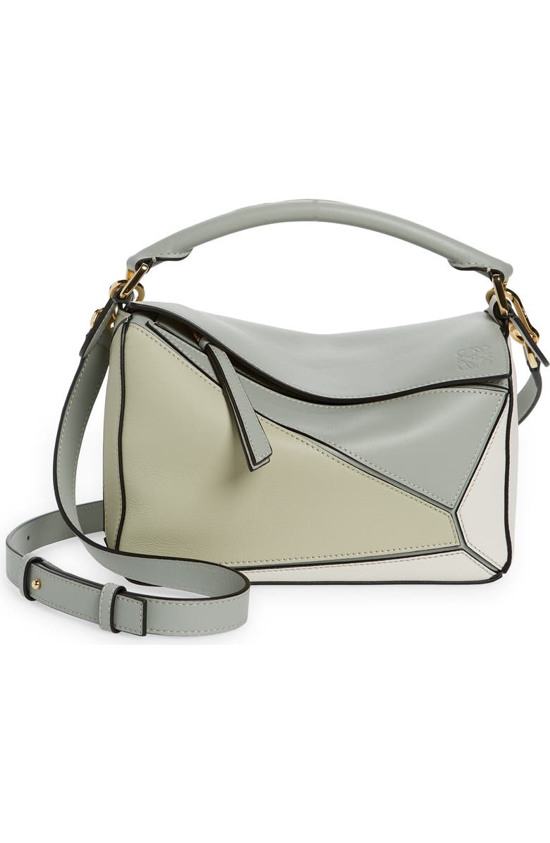 Loewe Small Puzzle Leather Bag, Main, color,