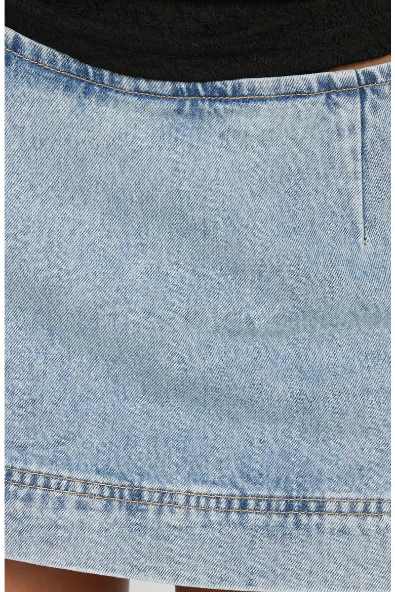 Stefenie Denim Skort, Alternate, color, LIGHT BLUE WASH
