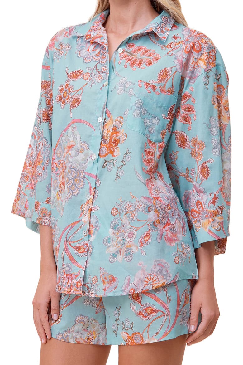 Coco Cotton & Silk Short Pajamas, Alternate, color, EGGSHELL