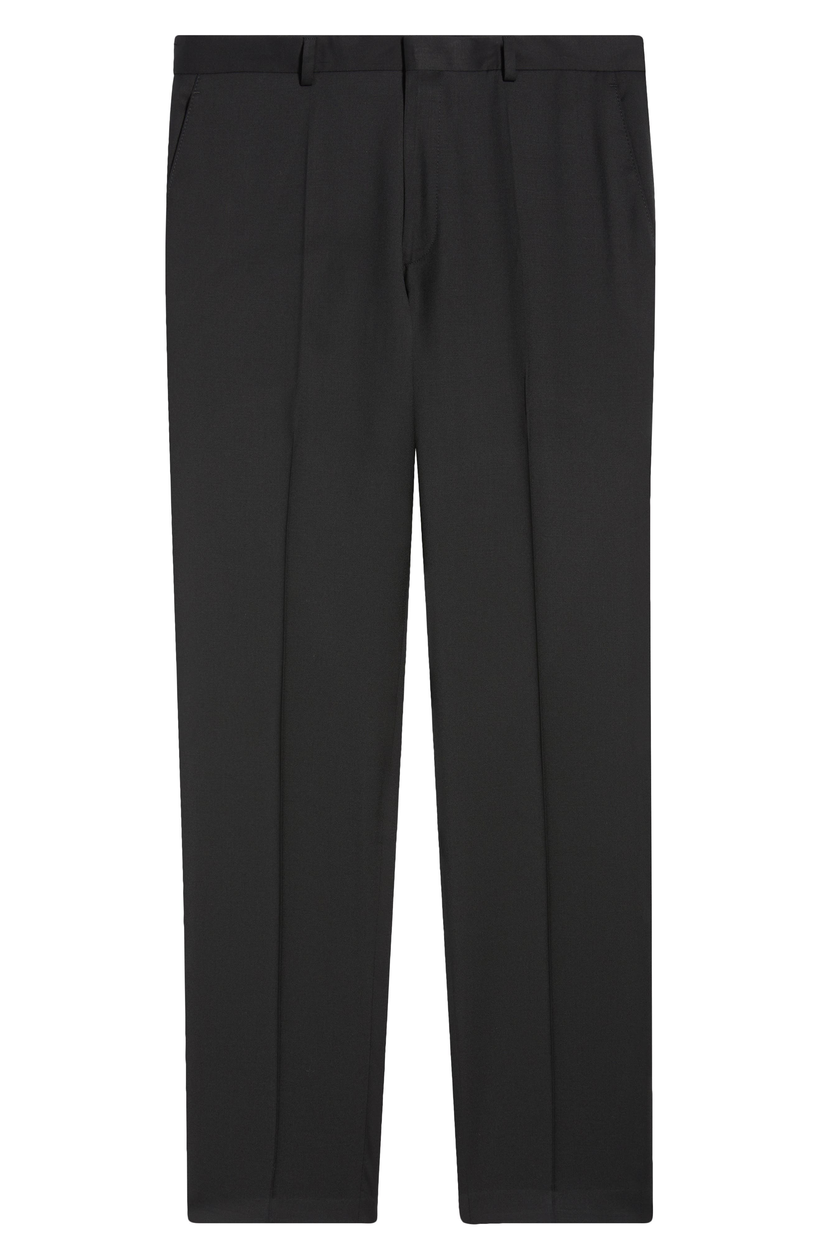 Мужские брюки BOSS Genius Slim Fit Wool Suit Pants — фото 5