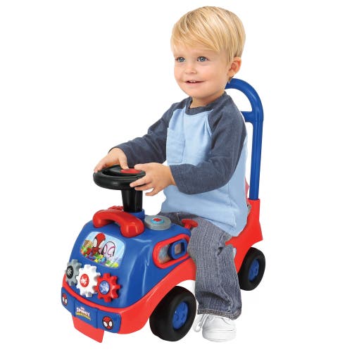 Kiddieland My First Activity Rideon Spidey Racer, Marvel Foottofloor Toy