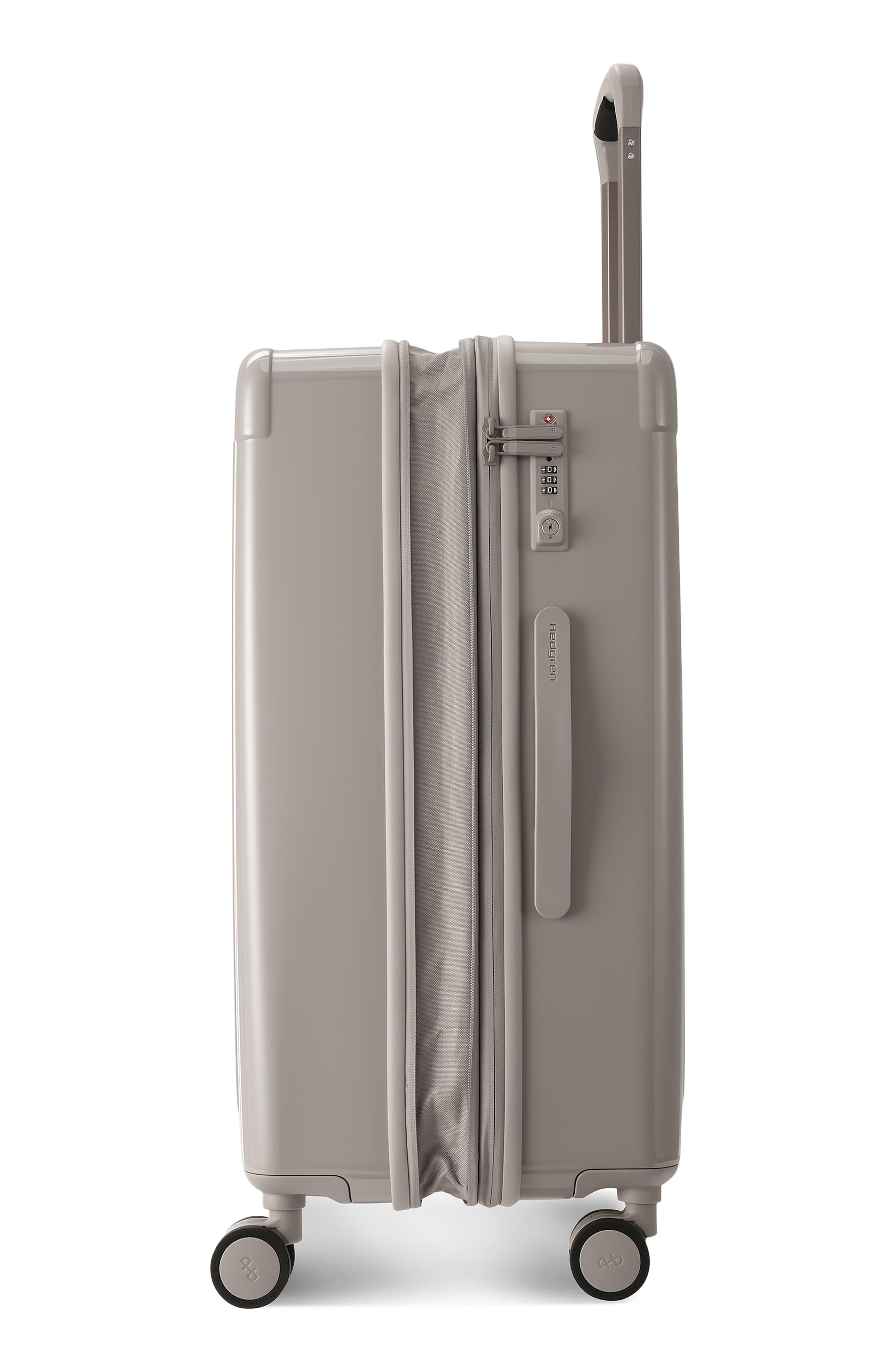 Hedgren Nostos Glossy Medium Spinner Suitcase, Alternate, color, Pebble