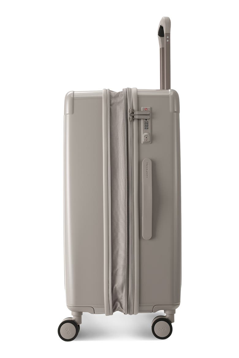 Nostos Glossy Medium Spinner Suitcase, Alternate, color, PEBBLE