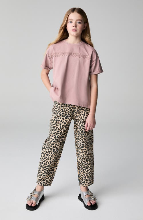 Smallsaints By Allsaints Kids' Lace Accent Cotton Graphic T-shirt In Pink