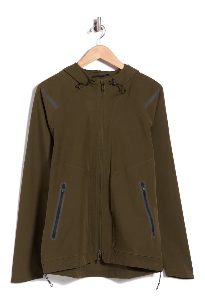 Unstoppable Water Repellent Hooded Jacket, Alternate, color, EXPEDITION GREEN