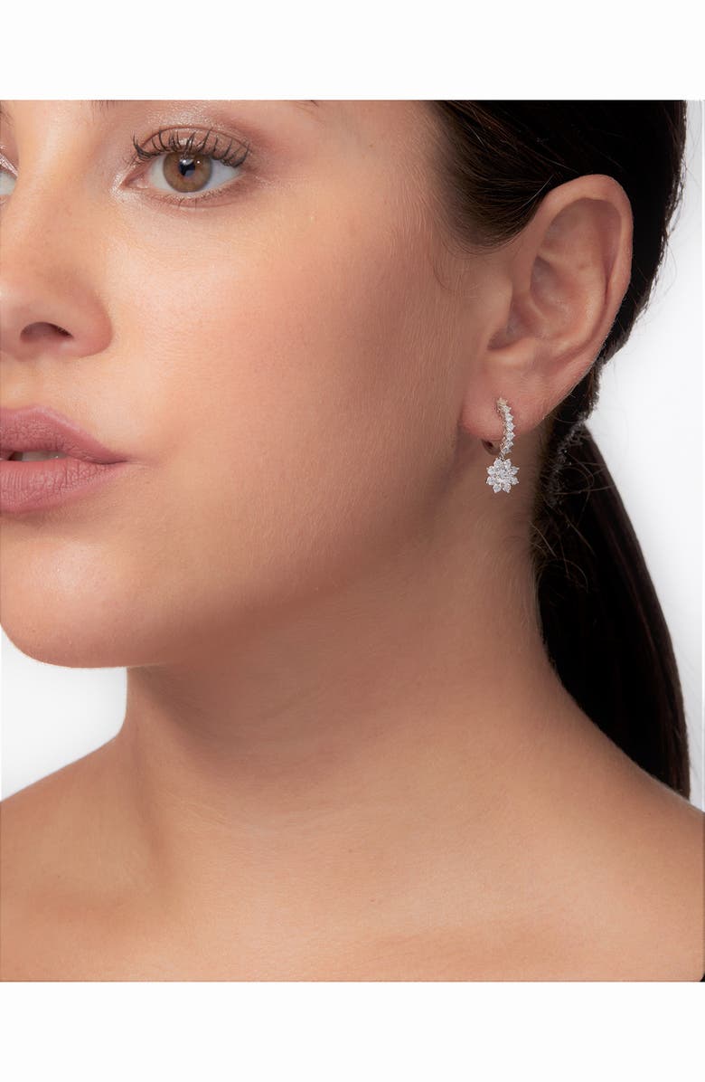 Badgley Mischka Collection Badgley Mischka 14K White Gold Lab Grown Diamond Drop Earrings - 1.35 ctw, Alternate, color,