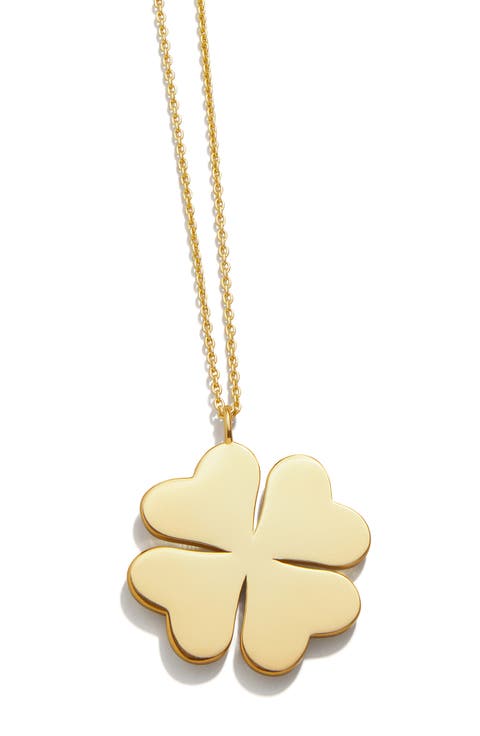 Clover Initial Pendant Necklace