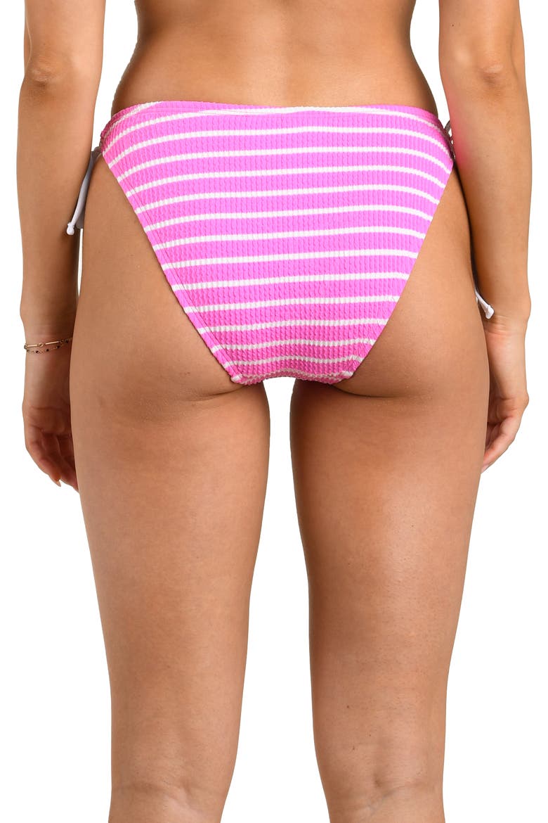 Brenton Adjustable Loop Tie Bikini Bottoms, Alternate, color, POP PINK