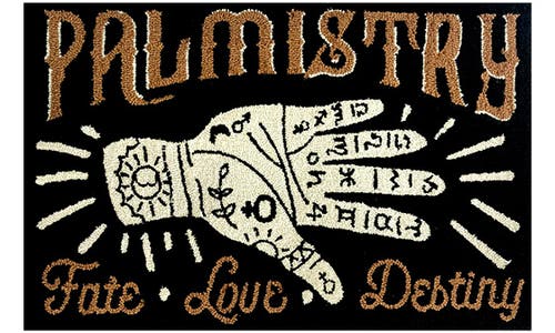 R16 Home Palmistry Doormat In Multi
