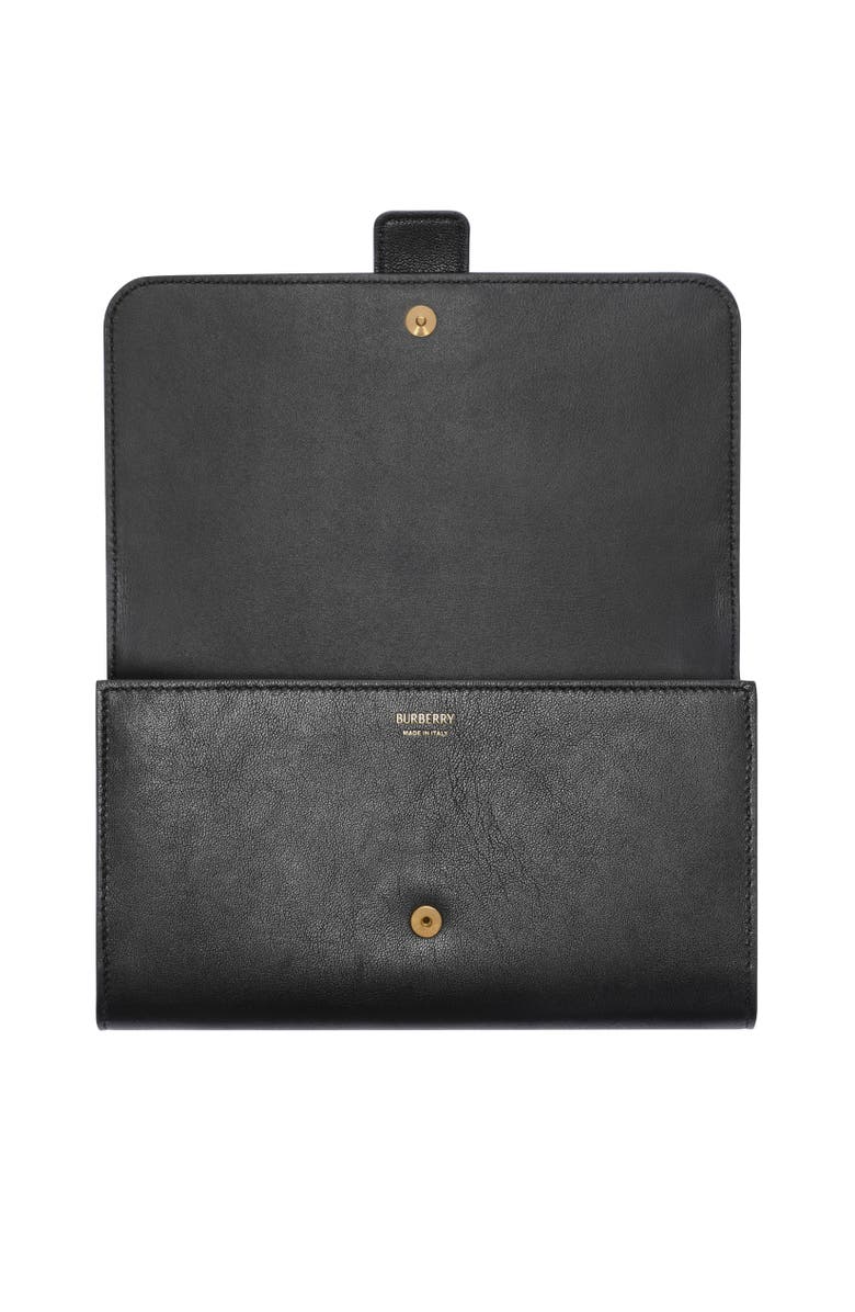 Burberry Rider Continental Wallet, Alternate, color, Black