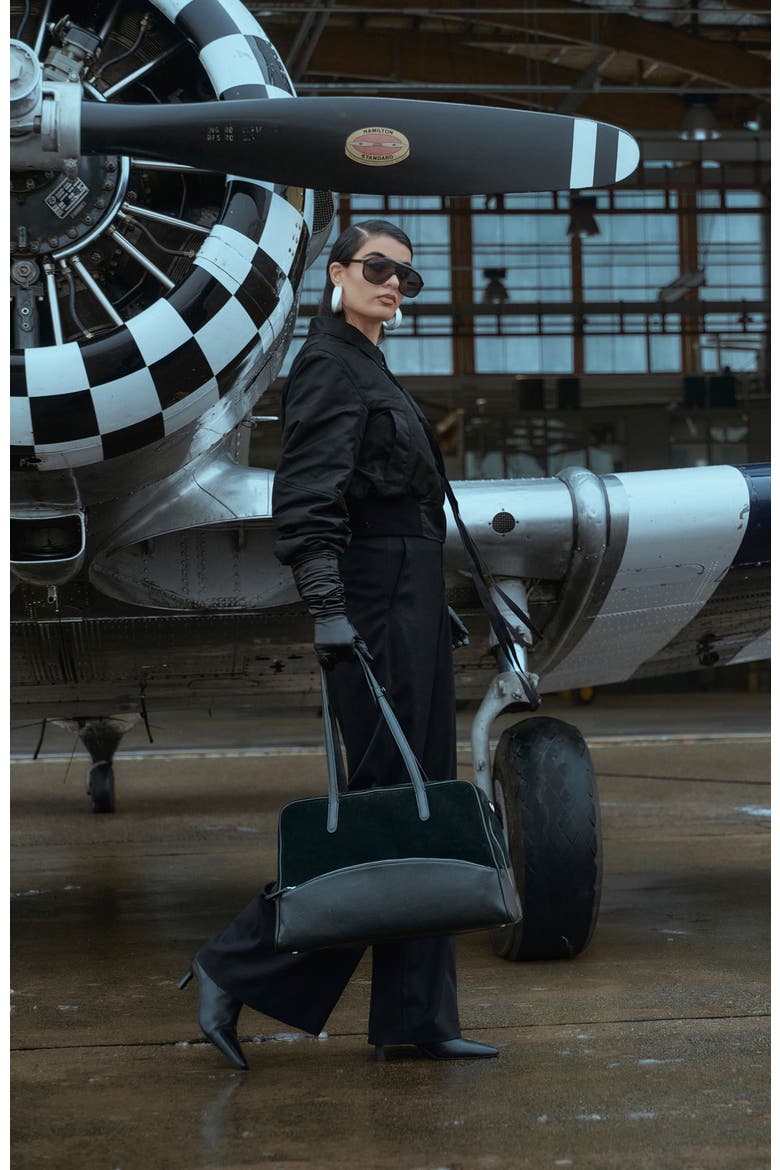 24 Hour Suitcase, Alternate, color, Black/Silver