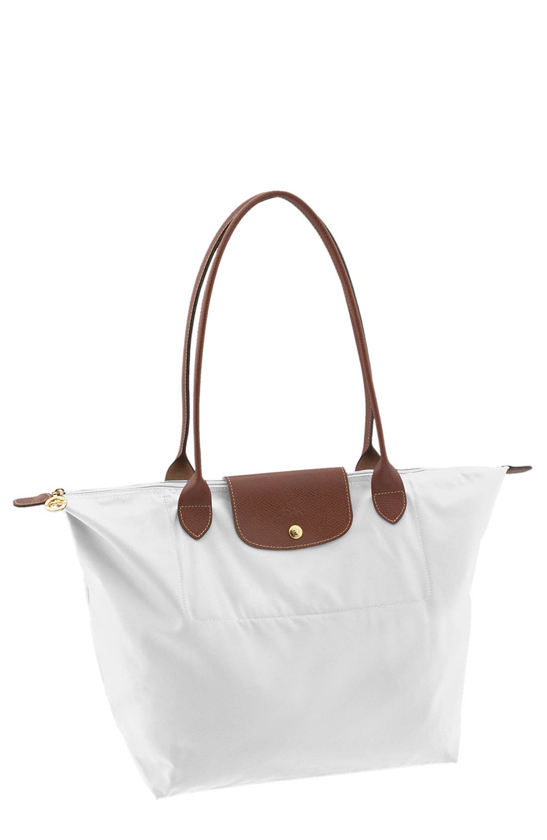 'Le Pliage - Large' Tote Bag, Main, color, WHITE