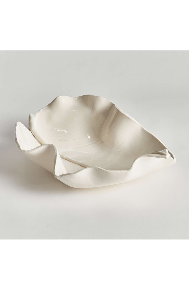 Napa Home & Garden Moricento Leaf Sculpture, Alternate, color, White