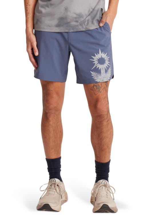 Roark Serrano 7 Drawstring Shorts In Blue