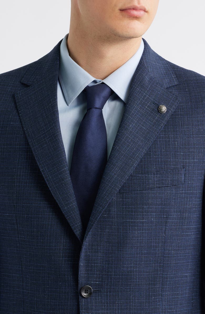 Jack Victor Midland Screen Weave Suit, Alternate, color, Navy