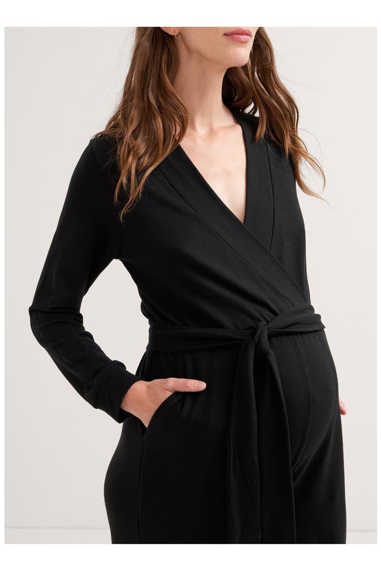 The Easy Nursing Jumpsuit, Alternate, color, Black