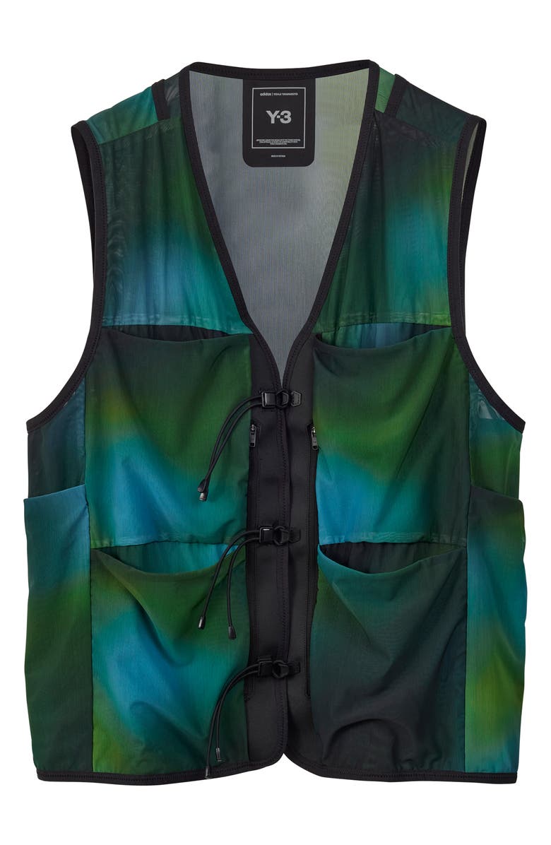 Y-3 Allover Print Mesh Vest, Main, color, 