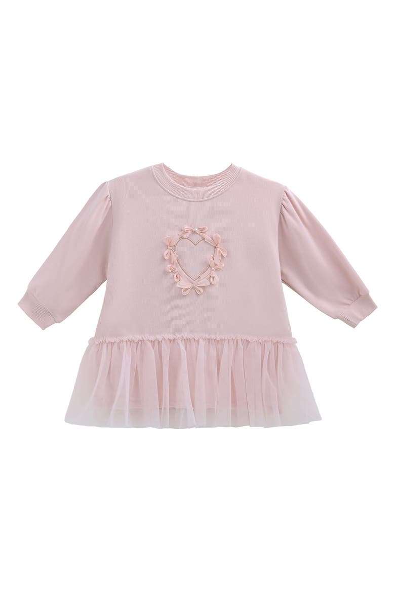 Heart Bow Dress, Alternate, color, Pink