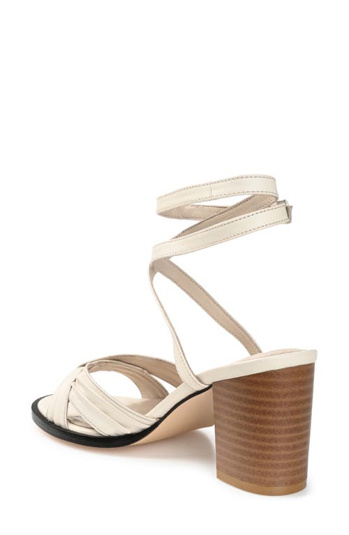 Journee Collection Freeda Ankle Strap Sandal In Ivory
