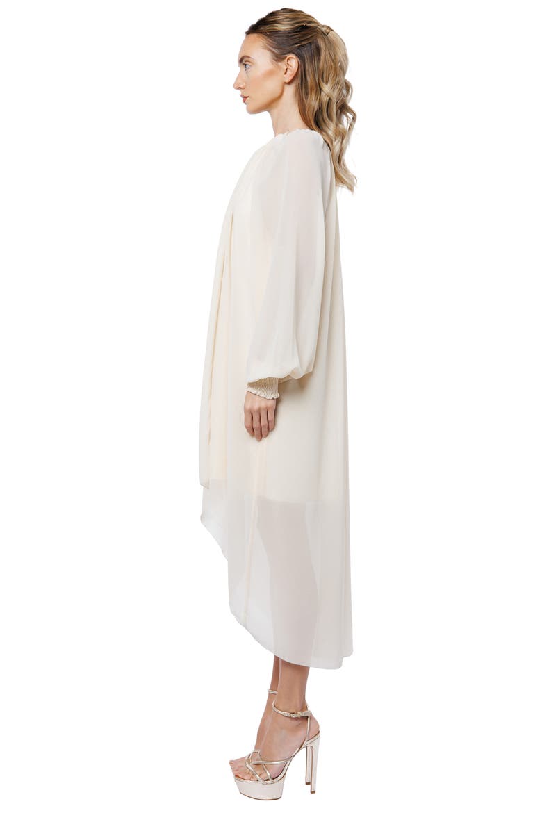 Joni Long Sleeve High-Low Dress, Alternate, color, CREAM