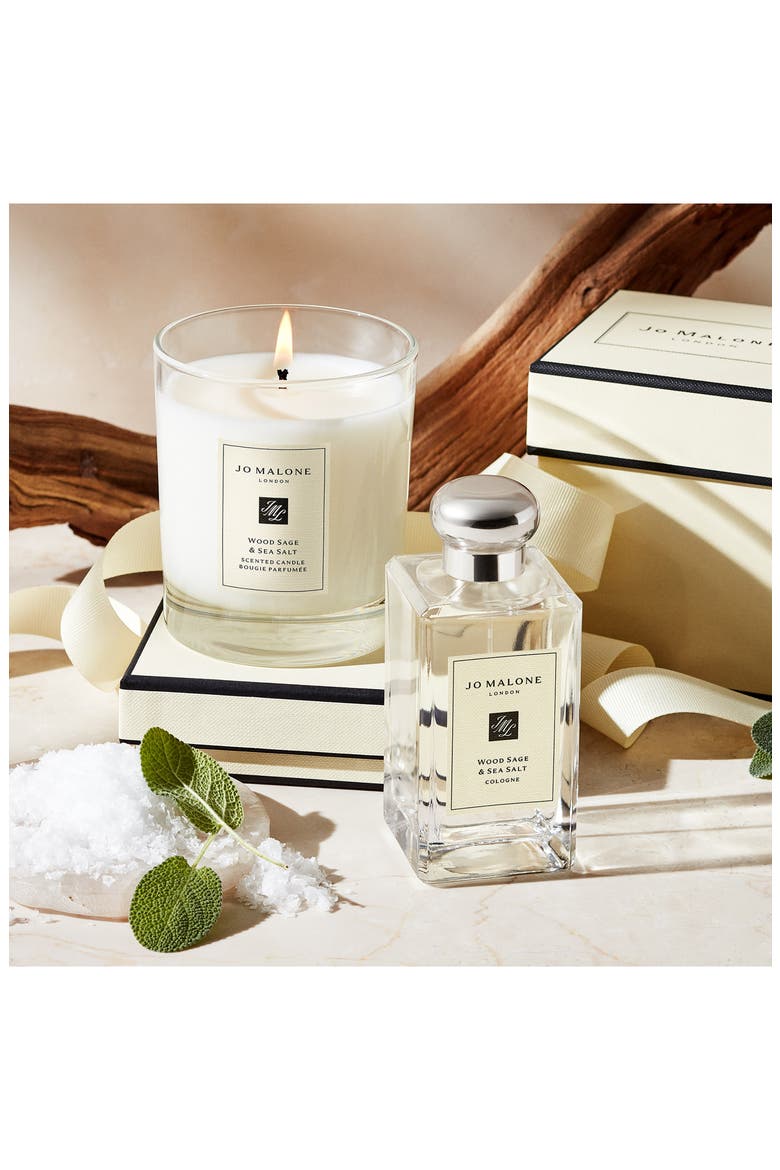 Wood Sage & Sea Salt Scented Home Candle, Alternate, color, DELUXE SIZE