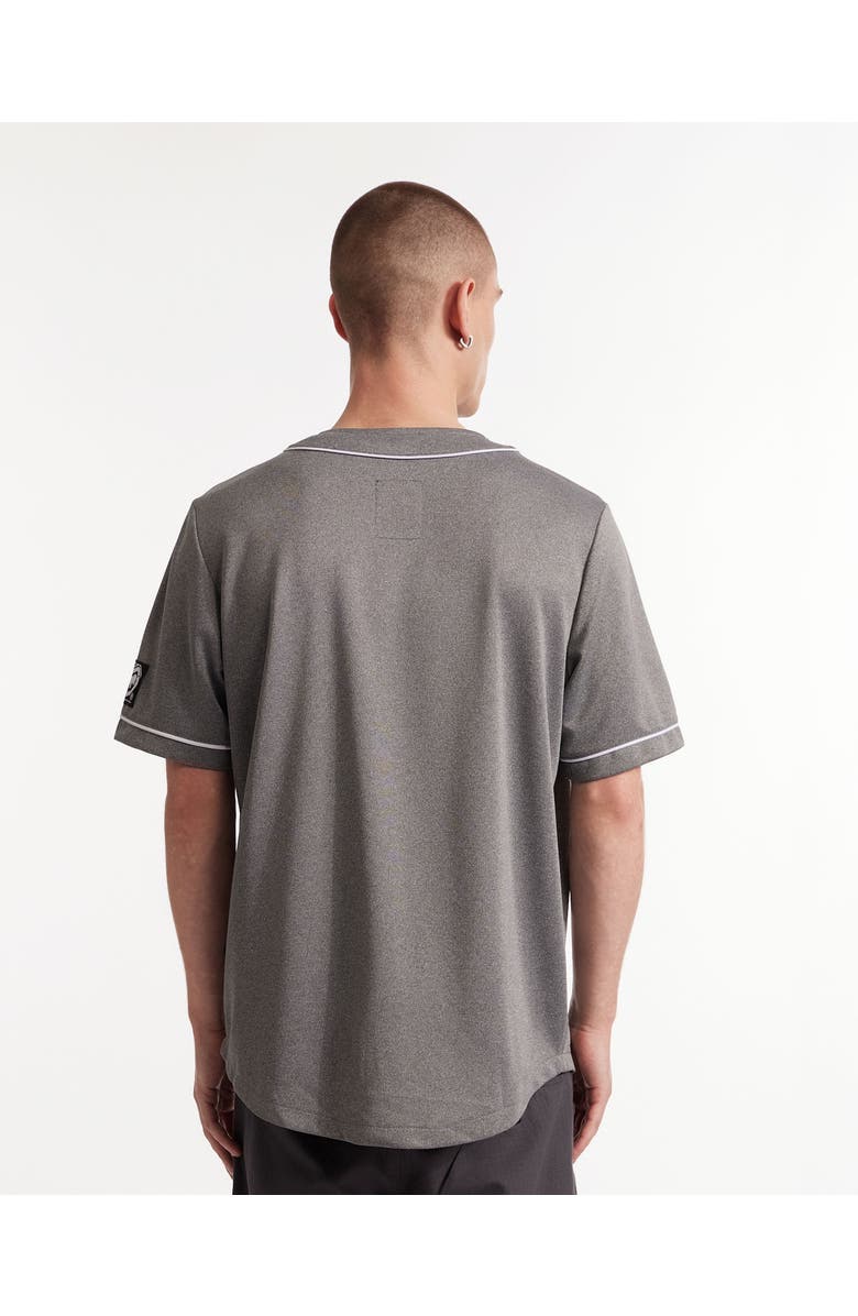 Ecko Unltd. In The Show Button Front Top, Alternate, color, Marled Grey