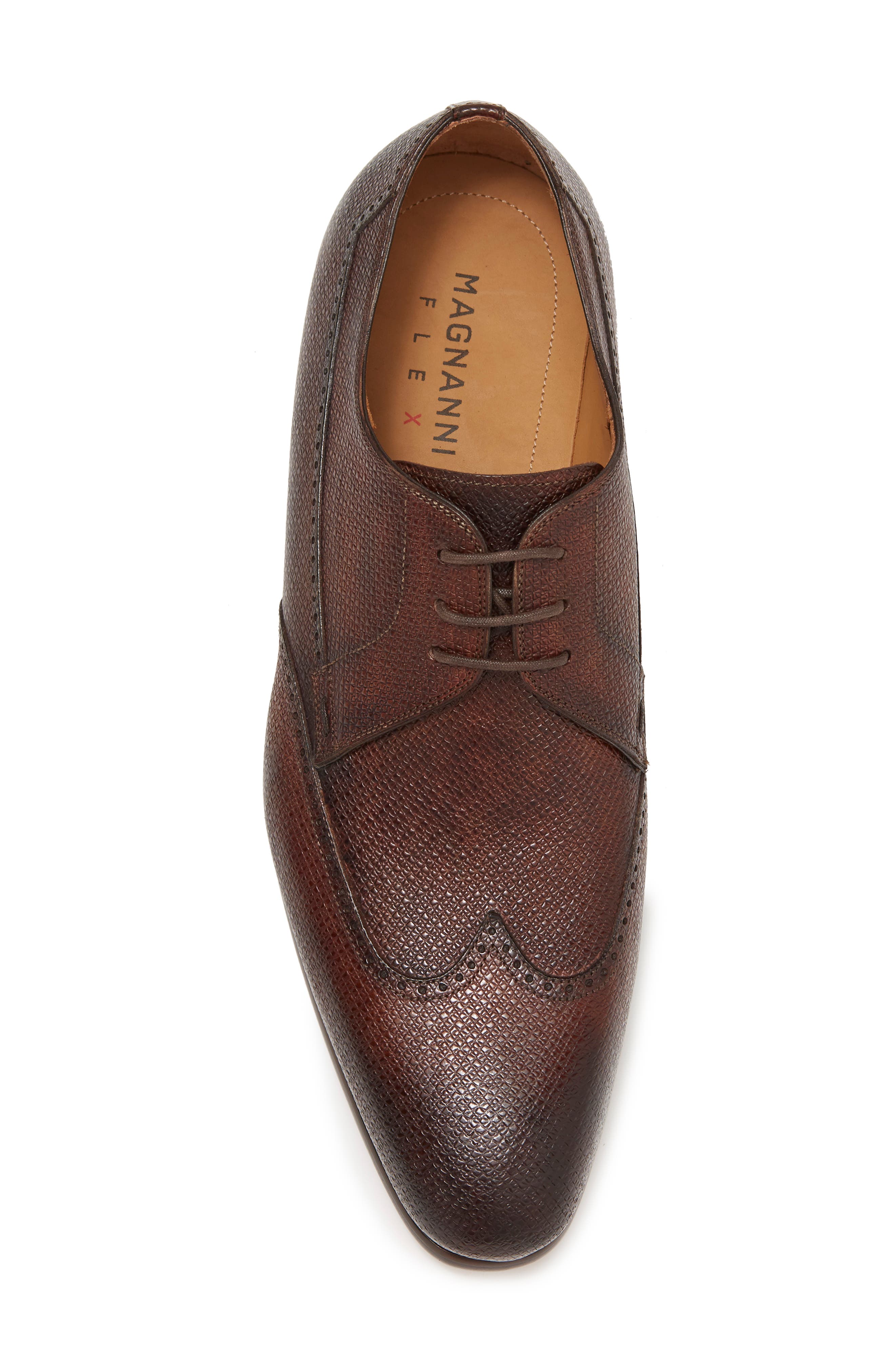 Magnanni Textured Leather Derby Shoe, Alternate, color, 