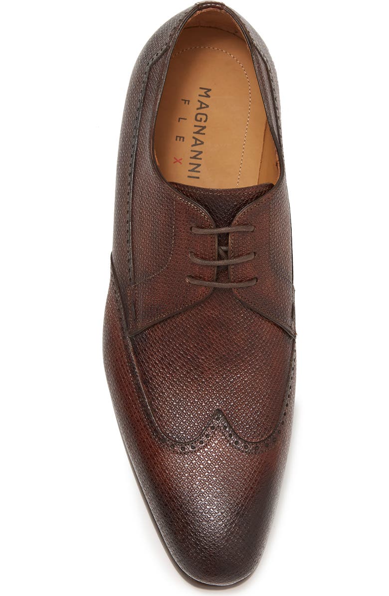 Magnanni Textured Leather Derby Shoe, Alternate, color,