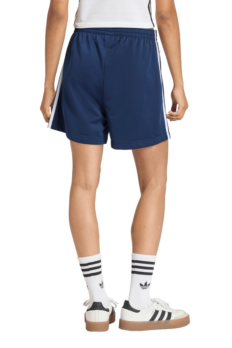 Pintuck Recycled Polyester Shorts, Alternate, color, NIGHT INDIGO/ WHITE