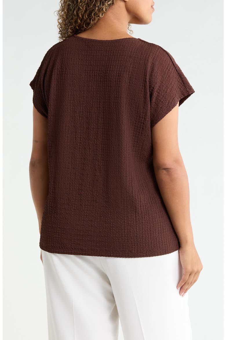 Extended Shoulder Knit Top, Alternate, color, FUDGE