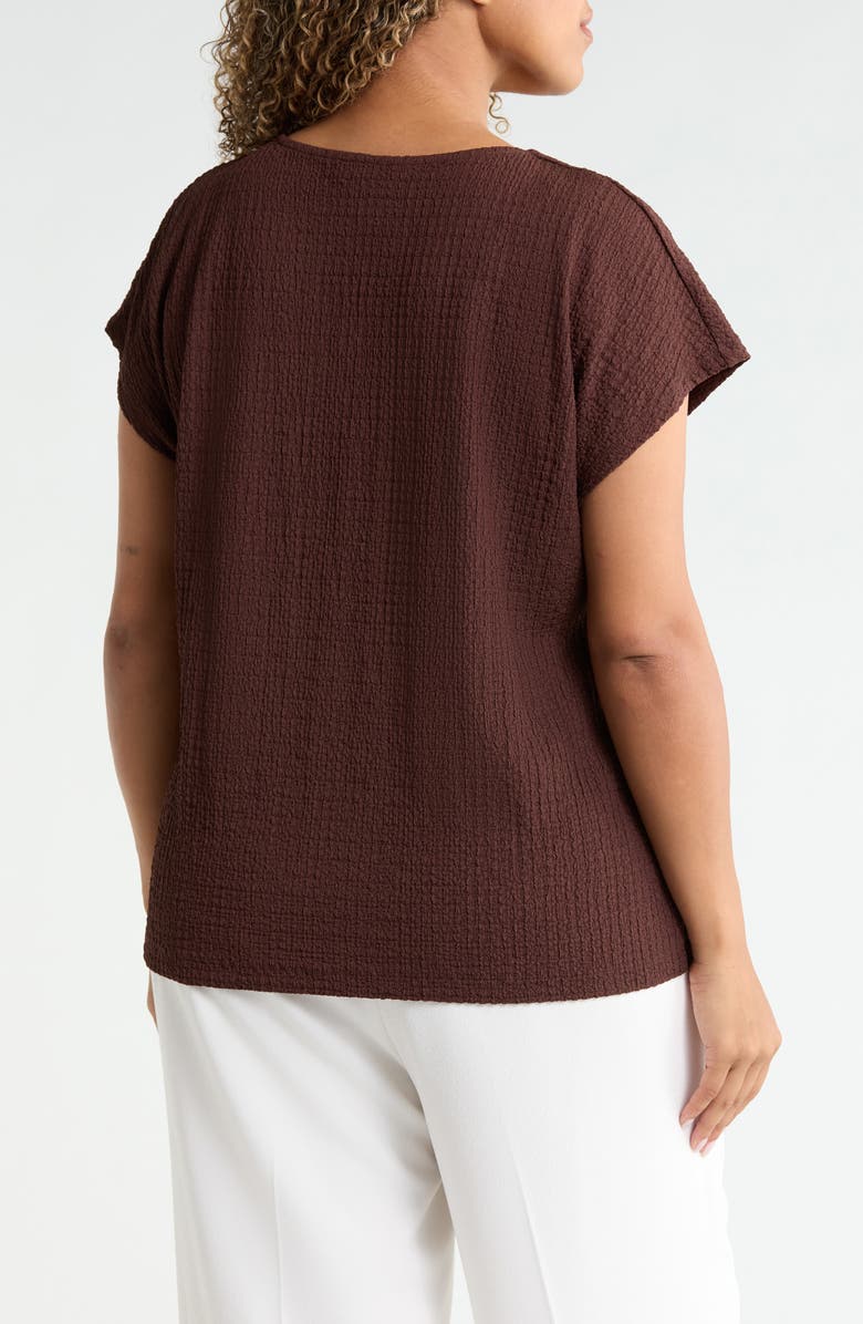 Jones New York Extended Shoulder Knit Top, Alternate, color, Fudge
