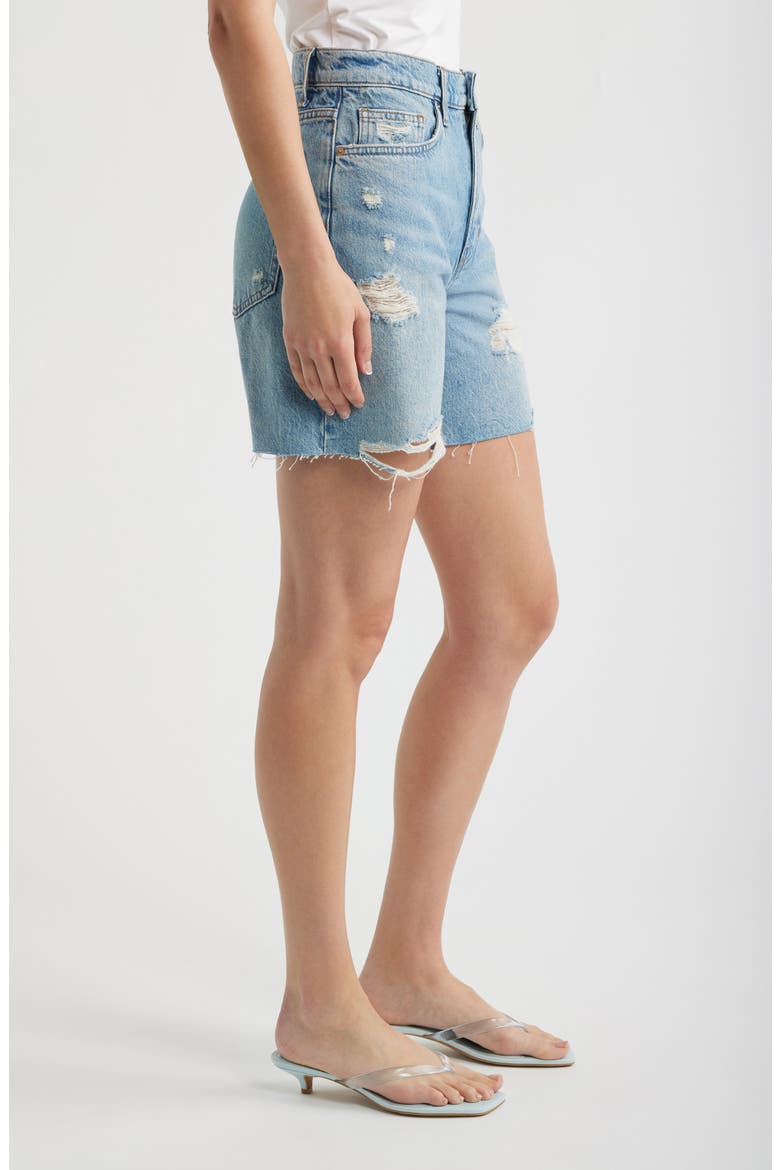Raye Relaxed Denim Shorts, Alternate, color, PAIDGE