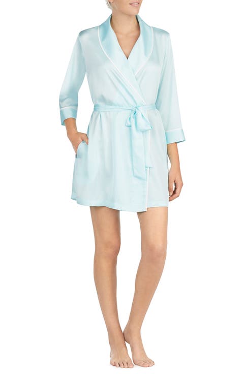 happily ever after charmeuse short robe