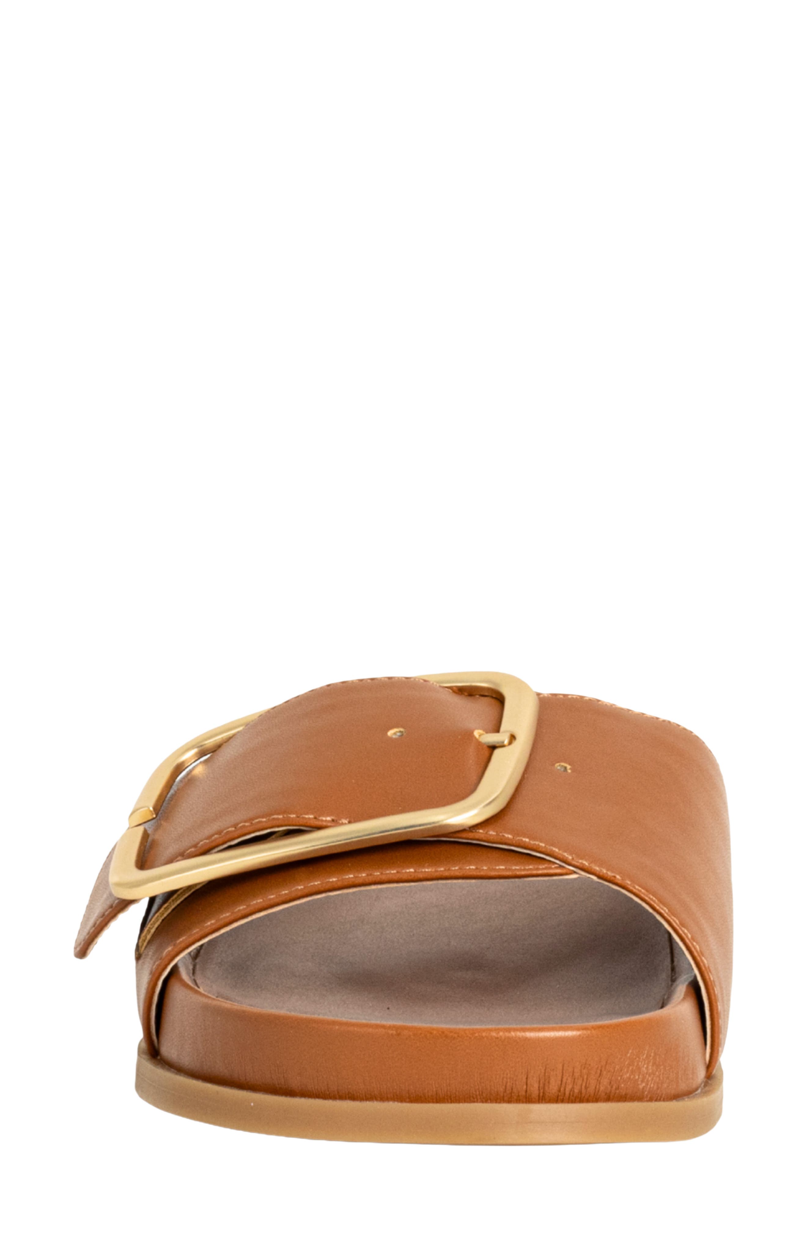 Delphine Slide Sandal, Alternate, color, CAMEL