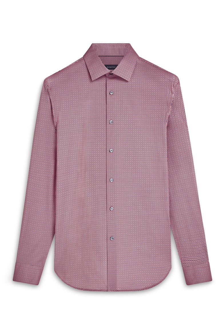 James OoohCotton® Geo Print Button-Up Shirt, Alternate, color, SALMON