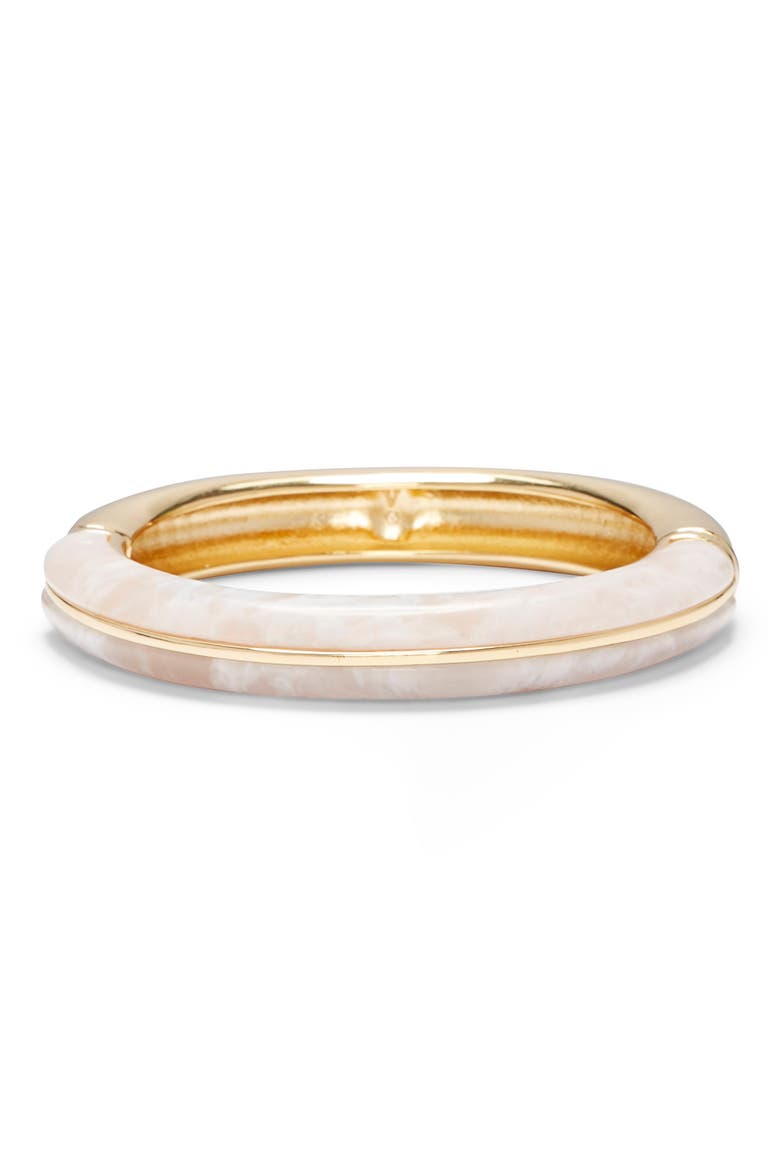 Inlaid Stone Bangle, Main, color, GOLD/ GOOD GREY