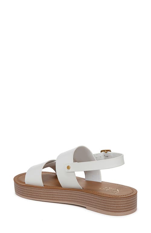Franco Sarto Genova Slingback Platform Sandal In White