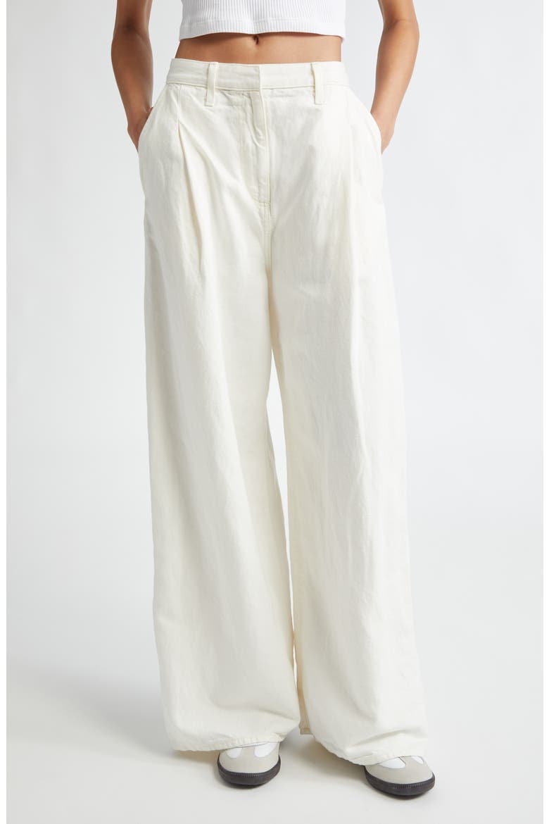 Greene St. Wide Leg Jeans, Main, color, WHITE