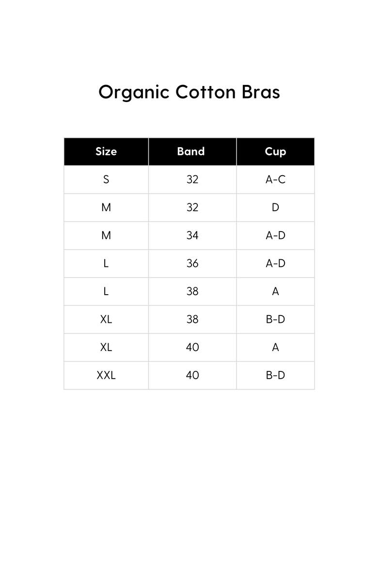 Organic Cotton Triangle Non-Padded Bra, Alternate, color, Black