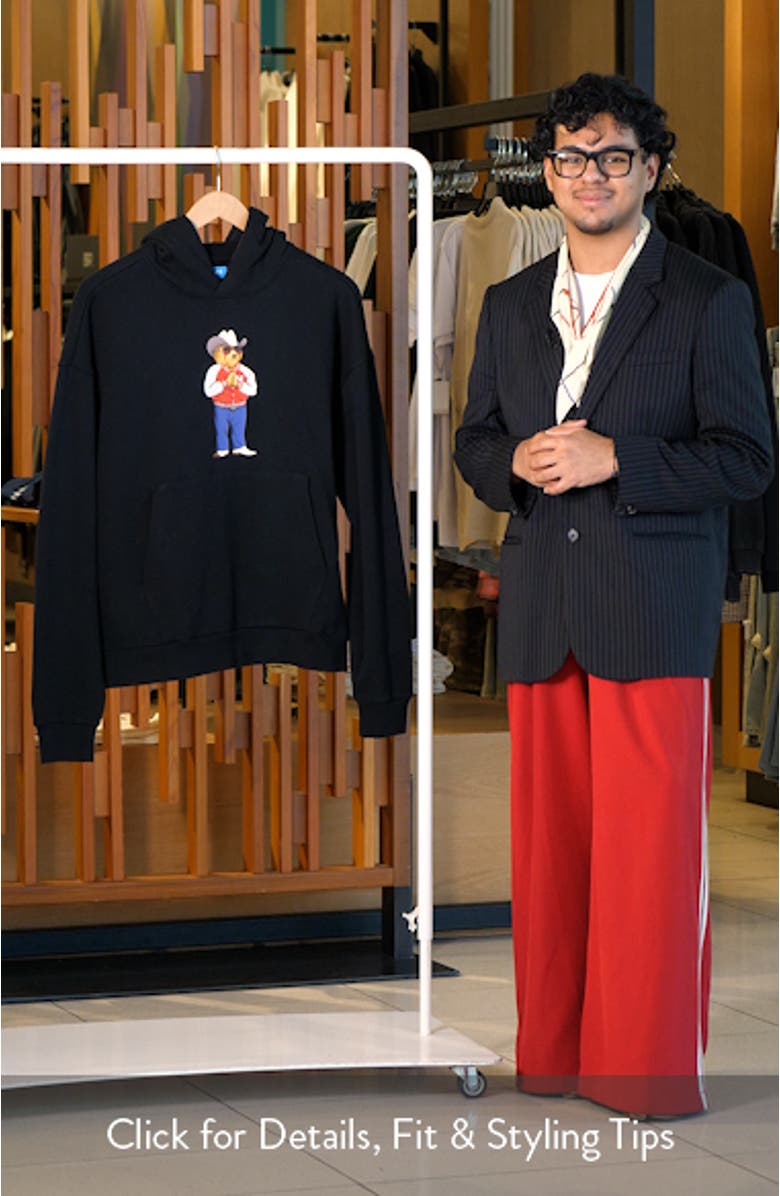 Hee Haw Bear Cotton Graphic Hoodie, sales video thumbnail