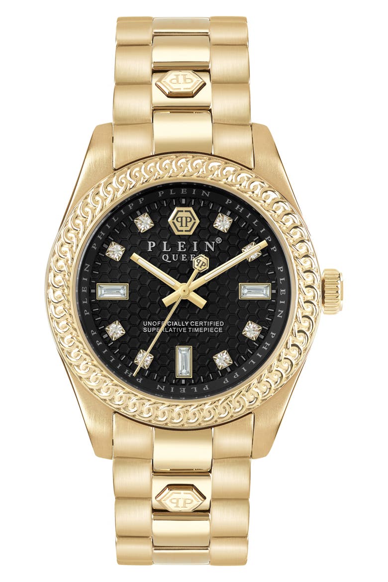Queen Bracelet Watch, 36mm, Main, color, IP YELLOW GOLD