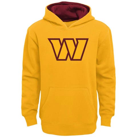 Youth Gold Washington Commanders Prime Pullover Hoodie