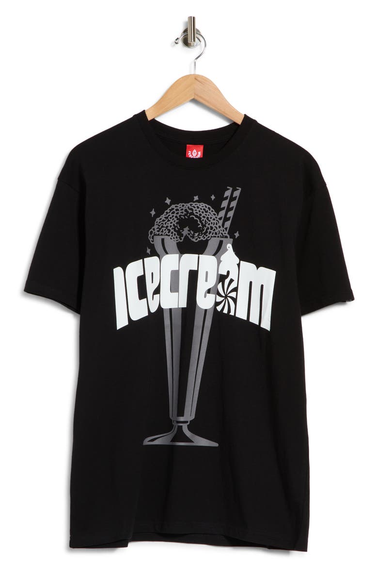 Chrome Cotton Graphic T-Shirt, Alternate, color, BLACK