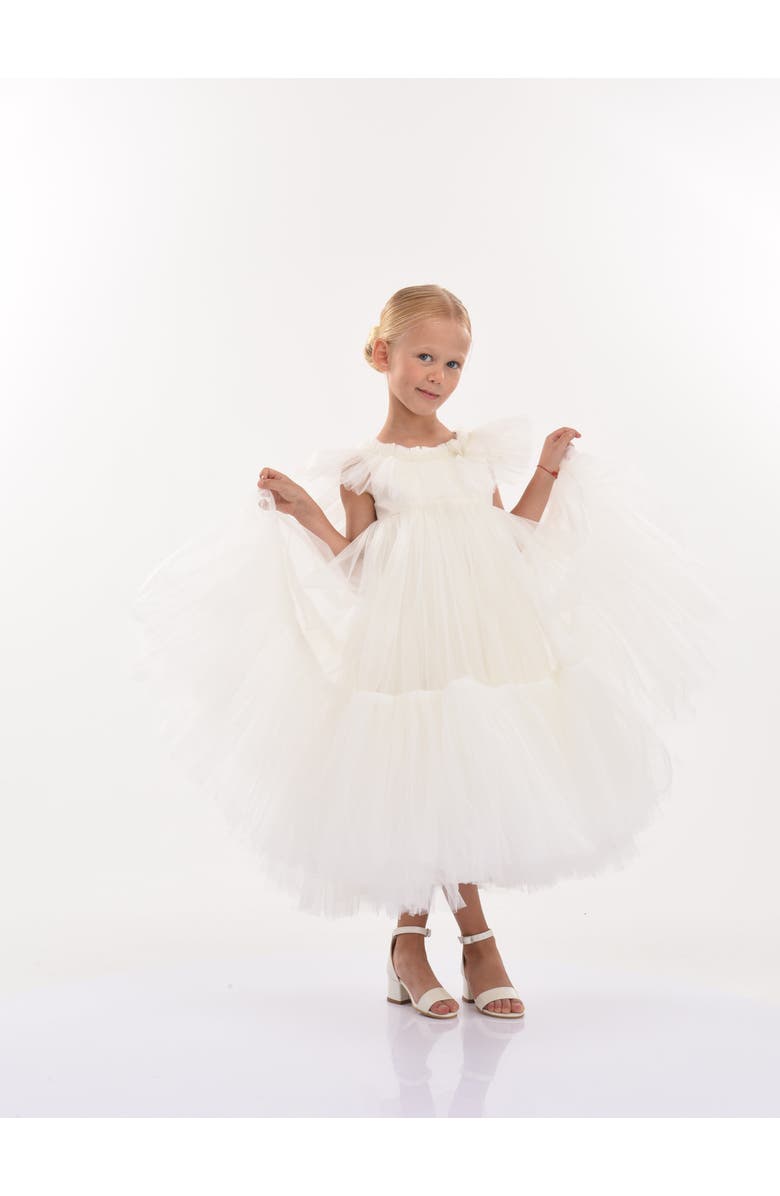 Tulleen Beckwith Dress, Alternate, color, White