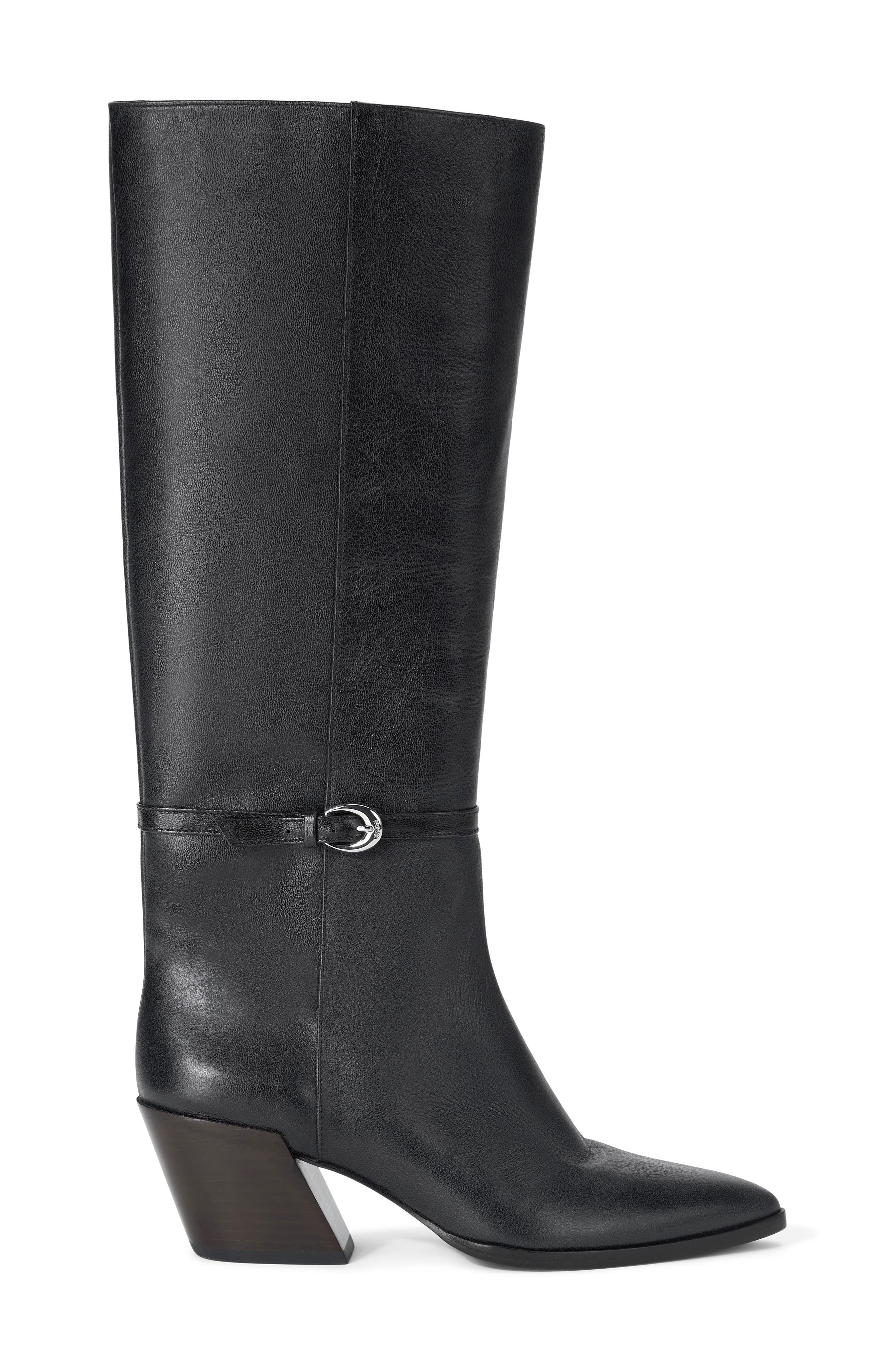 STAUD Austen Tall Boot, Alternate, color, Black