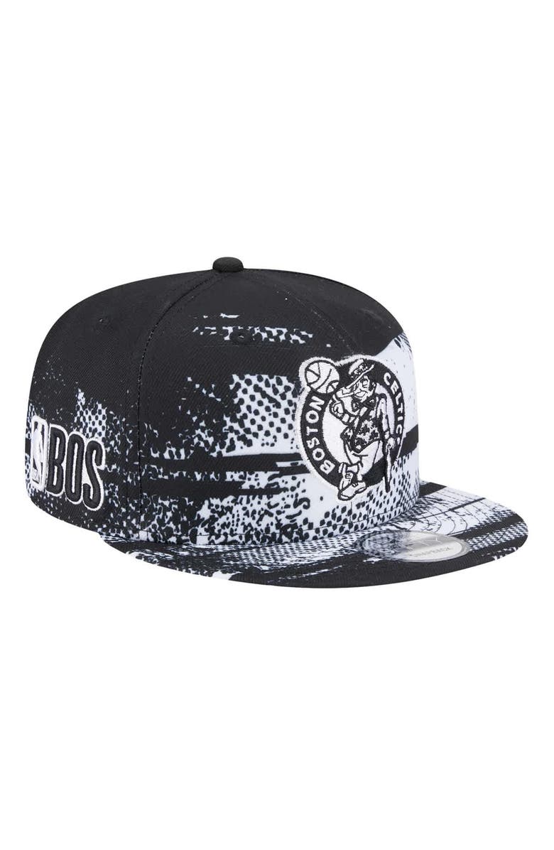 New Era Black Boston Celtics Tip-Off 9FIFTY Snapback Hat, Main, color,