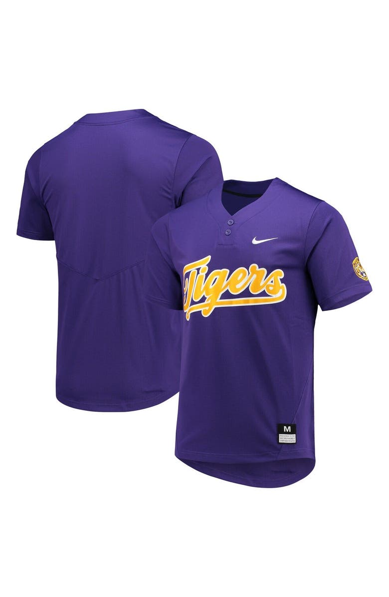 Nike Unisex Nike Purple LSU Tigers Two-Button Replica Softball Jersey, Main, color, Purple
