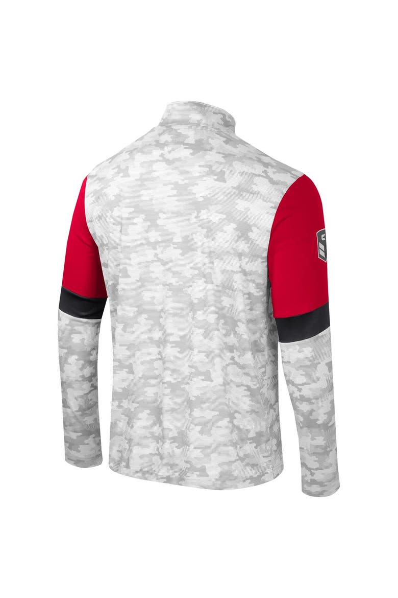 Men's Colosseum  Camo Nebraska Huskers OHT Military Appreciation Tomahawk Quarter-Zip Windshirt, Alternate, color, Camo